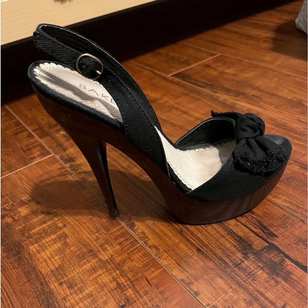Bakers - vintage retro black/brown heels